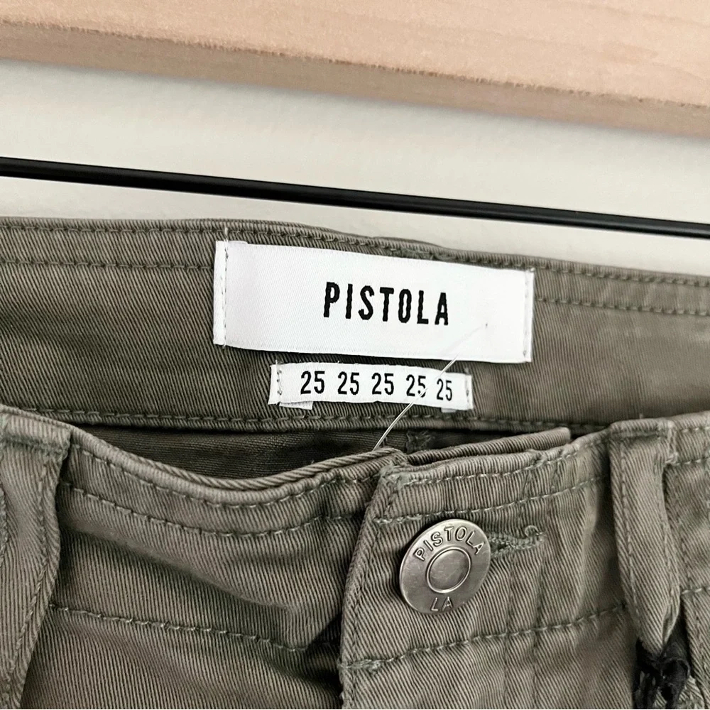 NWT Pistola Women’s Lace‎ Up Ankle Crop Length Pants Green Size 25